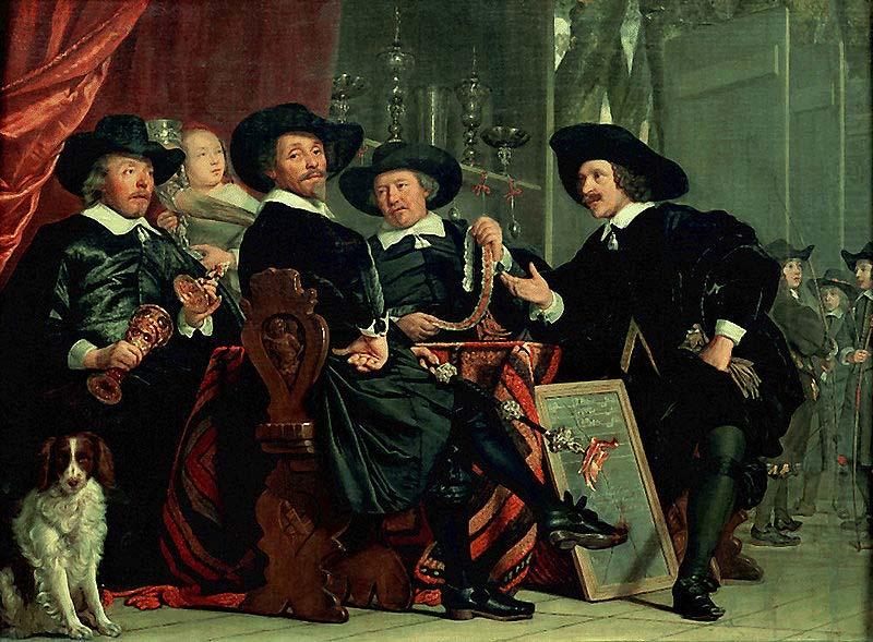 Governors of the archers' civic guard, Amsterdam, Bartholomeus van der Helst
